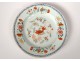 Porcelain plate India Company China flowers foliage eighteenth