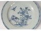 Porcelain plate India Company China flowers foliage eighteenth