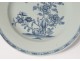 Porcelain plate India Company China flowers foliage eighteenth