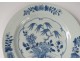 Porcelain plate India Company China flowers foliage eighteenth