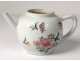 Porcelain teapot China East India family flowers rose eighteenth