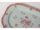 Octagonal porcelain dish China India Company Family rose Qianlong 18th
