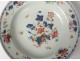 Porcelain hollow dish China India Company white blue flowers Kangxi eighteenth