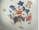 Porcelain hollow dish China India Company white blue flowers Kangxi eighteenth