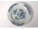 Porcelain hollow dish China India Company white blue flowers Kangxi eighteenth