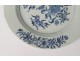 Porcelain hollow dish China India Company white blue flowers Kangxi eighteenth