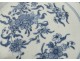 Porcelain hollow dish China India Company white blue flowers Kangxi eighteenth