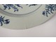 Porcelain hollow dish China India Company white blue flowers Kangxi eighteenth