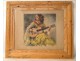 Etching &quot;The Gypsy with a Guitar&quot; Van Caulaert 20th