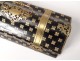 Glove box wood blackici marquetry brass Alphonse Giroux Paris nineteenth