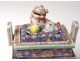 Little chinese porcelain perfume burner dog Fô characters nineteenth landscape