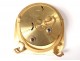 Pendulette travel alarm clock Cartier Paris golden brass enamelled lacquer twentieth