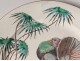 Round dish earthenware Bordeaux Old Man Big Birds Millet turkey nineteenth