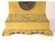 Golden bronze clock browser explorer palmettes Restoration nineteenth