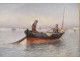 HST marine painting Louis Bonnot boat fishermen South Marseille Lina Bill 19th