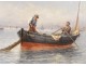 HST marine painting Louis Bonnot boat fishermen South Marseille Lina Bill 19th