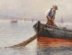 HST marine painting Louis Bonnot boat fishermen South Marseille Lina Bill 19th