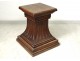 Bolster support carving pedestal carved oak statue nineteenth century