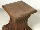 Bolster support carving pedestal carved oak statue nineteenth century