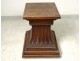 Bolster support carving pedestal carved oak statue nineteenth century
