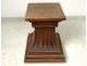 Bolster support carving pedestal carved oak statue nineteenth century