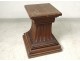 Bolster support carving pedestal carved oak statue nineteenth century