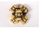 Netsuke Manju Ryusa Ivory Carved Noon Demon Masks Oni Japan Signed Edo Nineteenth
