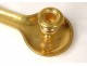 Bishop&#39;s candlestick by hand pontifical golden brass foliage church twentieth century