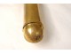 Bishop&#39;s candlestick by hand pontifical golden brass foliage church twentieth century