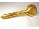 Bishop&#39;s candlestick by hand pontifical golden brass foliage church twentieth century