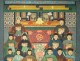 Great painting cloth 20 ancestors Chinese dignitaries mandarins China nineteenth