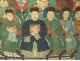 Great painting cloth 20 ancestors Chinese dignitaries mandarins China nineteenth