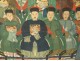 Great painting cloth 20 ancestors Chinese dignitaries mandarins China nineteenth