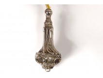 Service bell bronze silver foliage nineteenth century