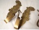 4 curtain curtain decoration gilt bronze leaf acanthus nineteenth century