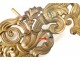 4 curtain curtain decoration gilt bronze leaf acanthus nineteenth century