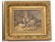 Pair HST paintings Ceramano Sheep sheep School Barbizon nineteenth century