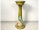 Column saddle support flower pot slip art nouveau flowers twentieth century