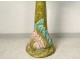 Column saddle support flower pot slip art nouveau flowers twentieth century