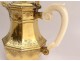Vermilion silver jar shell Minerva goldsmith Puiforcat 1090gr nineteenth