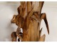 Large pair wood planters wood Black Forest herons pedestal 101cm 19th