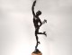 Large bronze sculpture Hermes Flying caduceus Bologna putti marble nineteenth