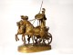 Large bronze sculpture E. Frémiet Char Minerve mythology Barbedienne 19th