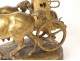 Large bronze sculpture E. Frémiet Char Minerve mythology Barbedienne 19th