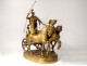 Large bronze sculpture E. Frémiet Char Minerve mythology Barbedienne 19th