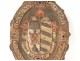 Ironwork metal element Coat of arms Coat of arms Psalm De Profundis XVII