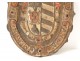 Ironwork metal element Coat of arms Coat of arms Psalm De Profundis XVII