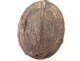 Ironwork metal element Coat of arms Coat of arms Psalm De Profundis XVII