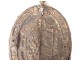 Ironwork metal element Coat of arms Coat of arms Psalm De Profundis XVII