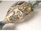 Pair of earthenware vases Italy Urbino characters mythology snakes nineteenth